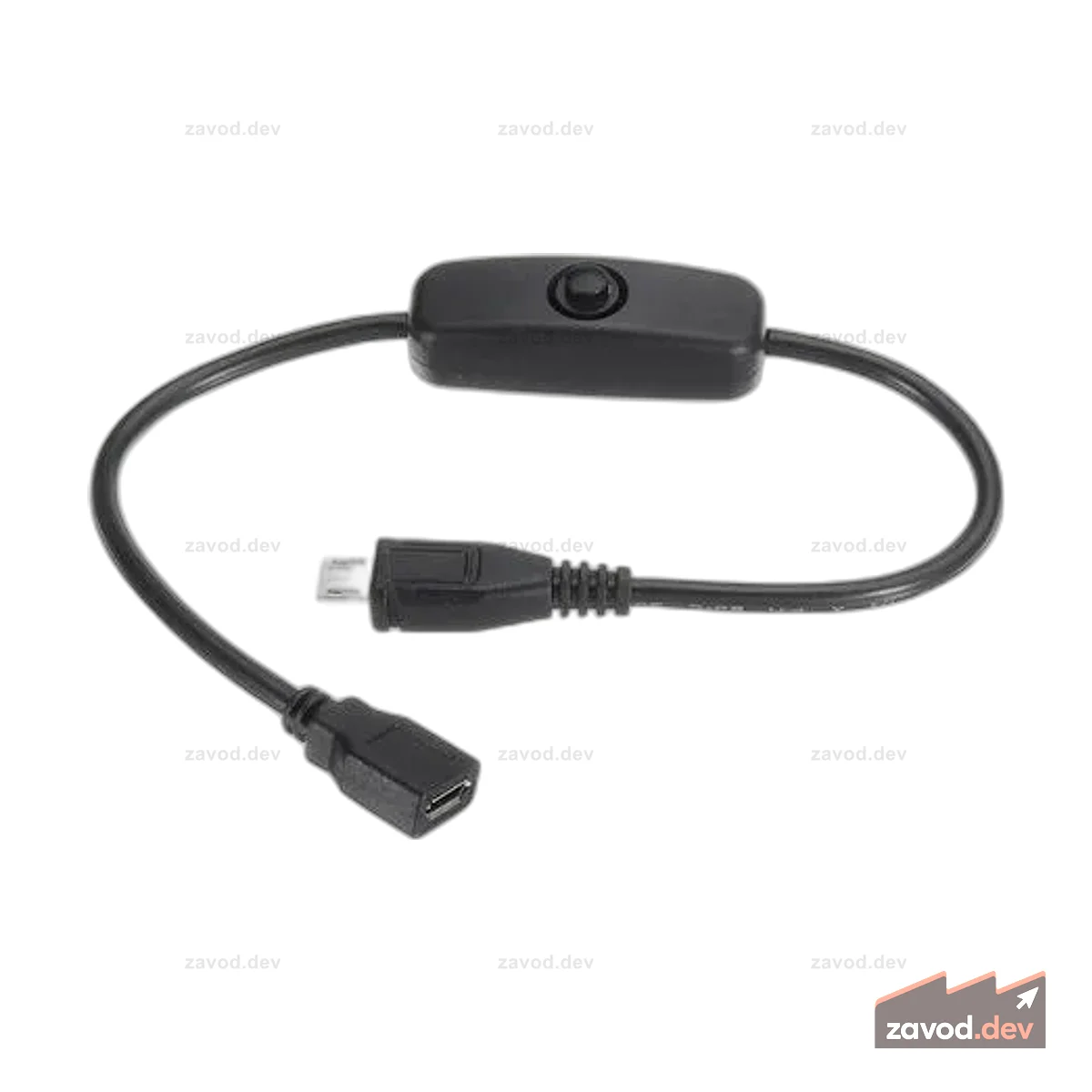 Кабель для выключателя питания Micro B USB (гнездо-папа)