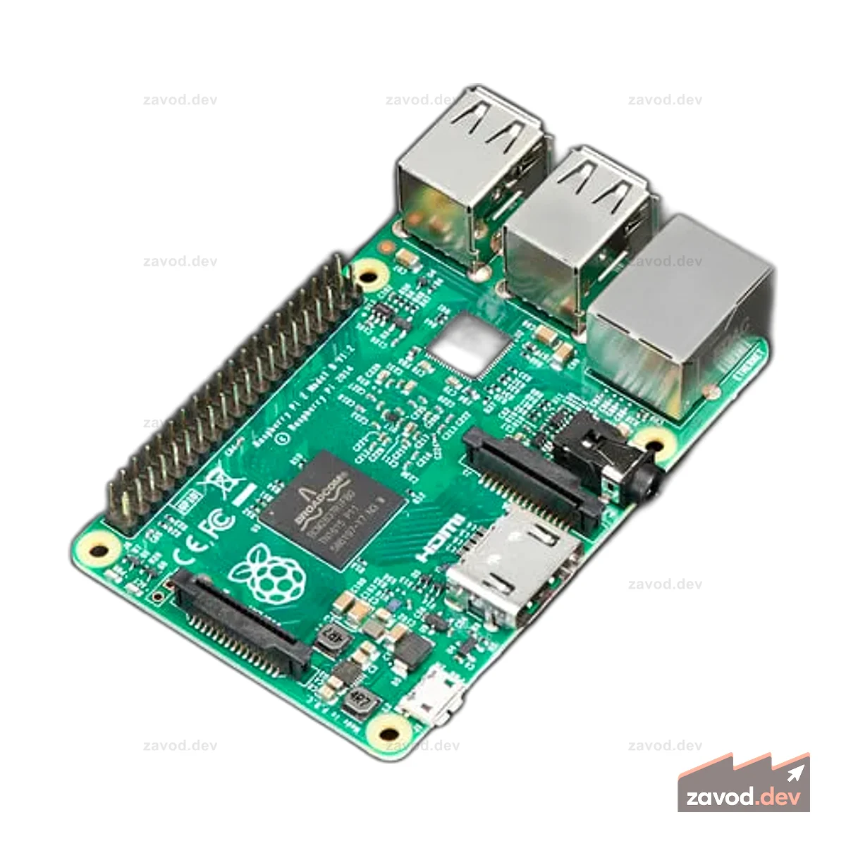 Raspberry Pi 2 — Модель B v1.2 — ARM Cortex-A53 с 1 ГБ ОЗУ