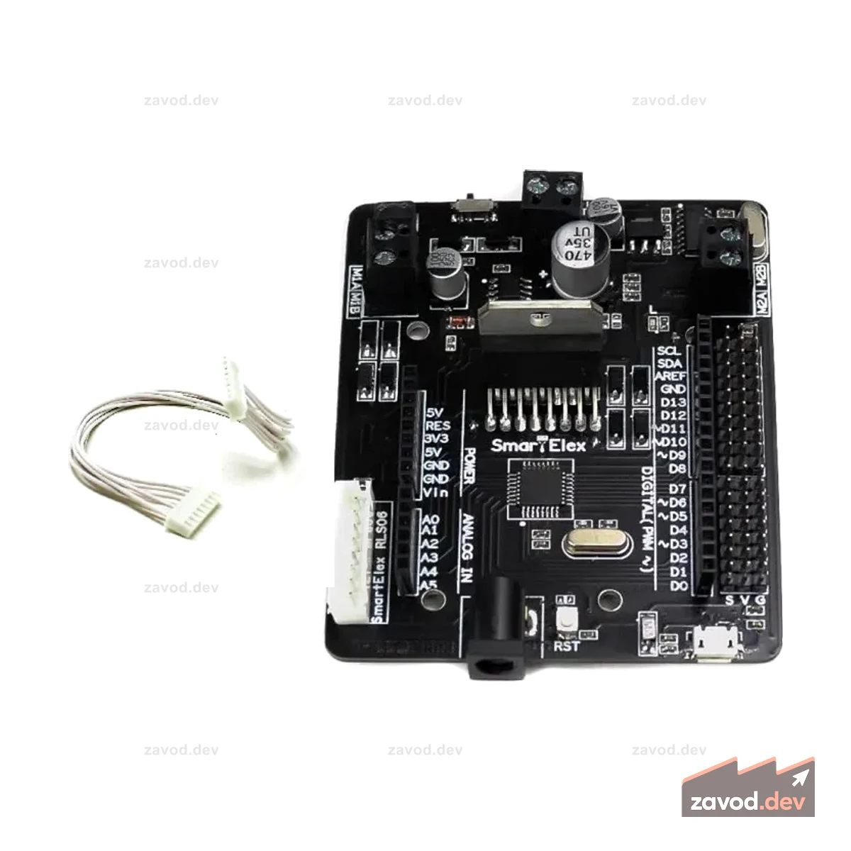 SmartElex L298N Двухканальный драйвер двигателя со встроенным Arduino Uno