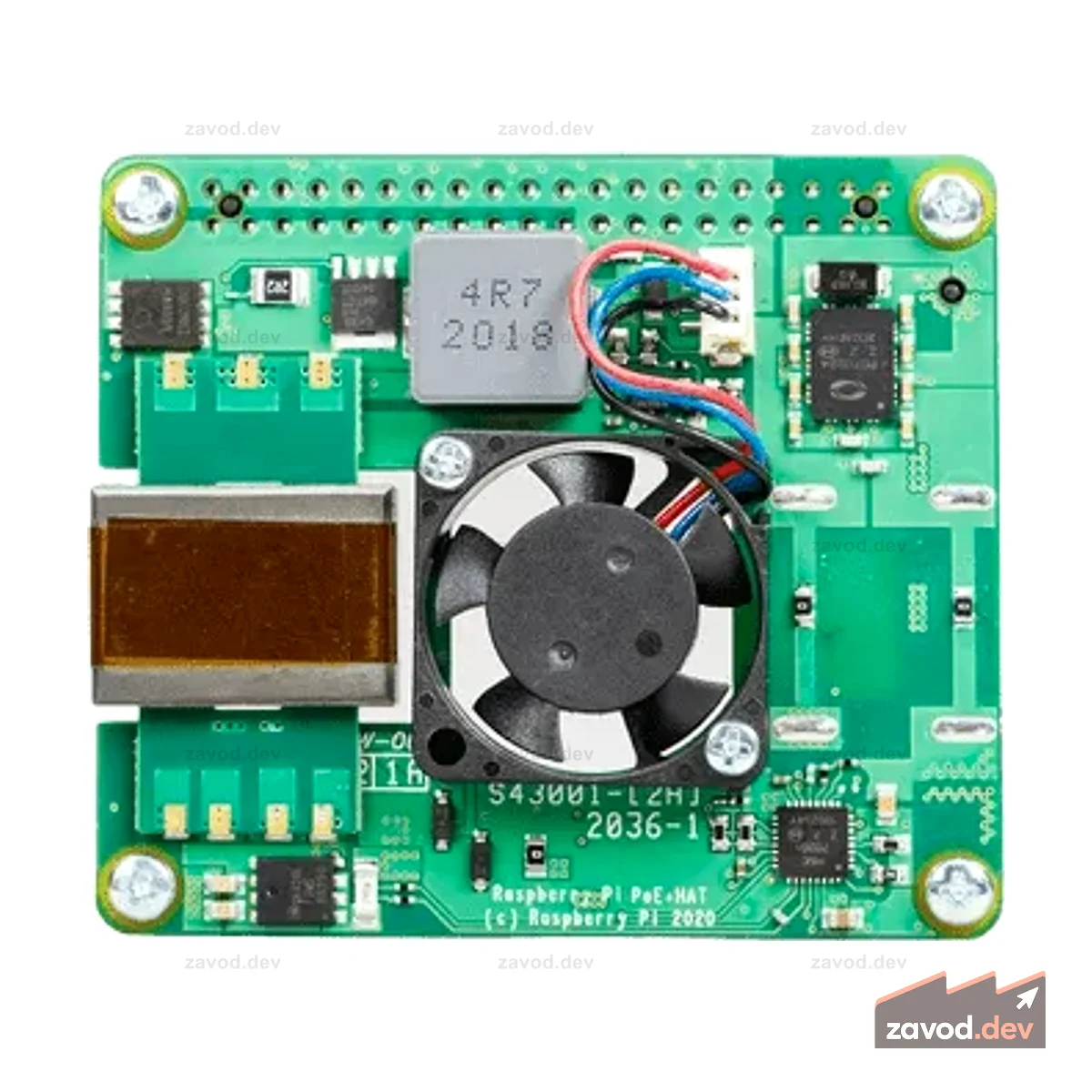 Raspberry PI POE+Шляпа для 3B+ и Pi 4