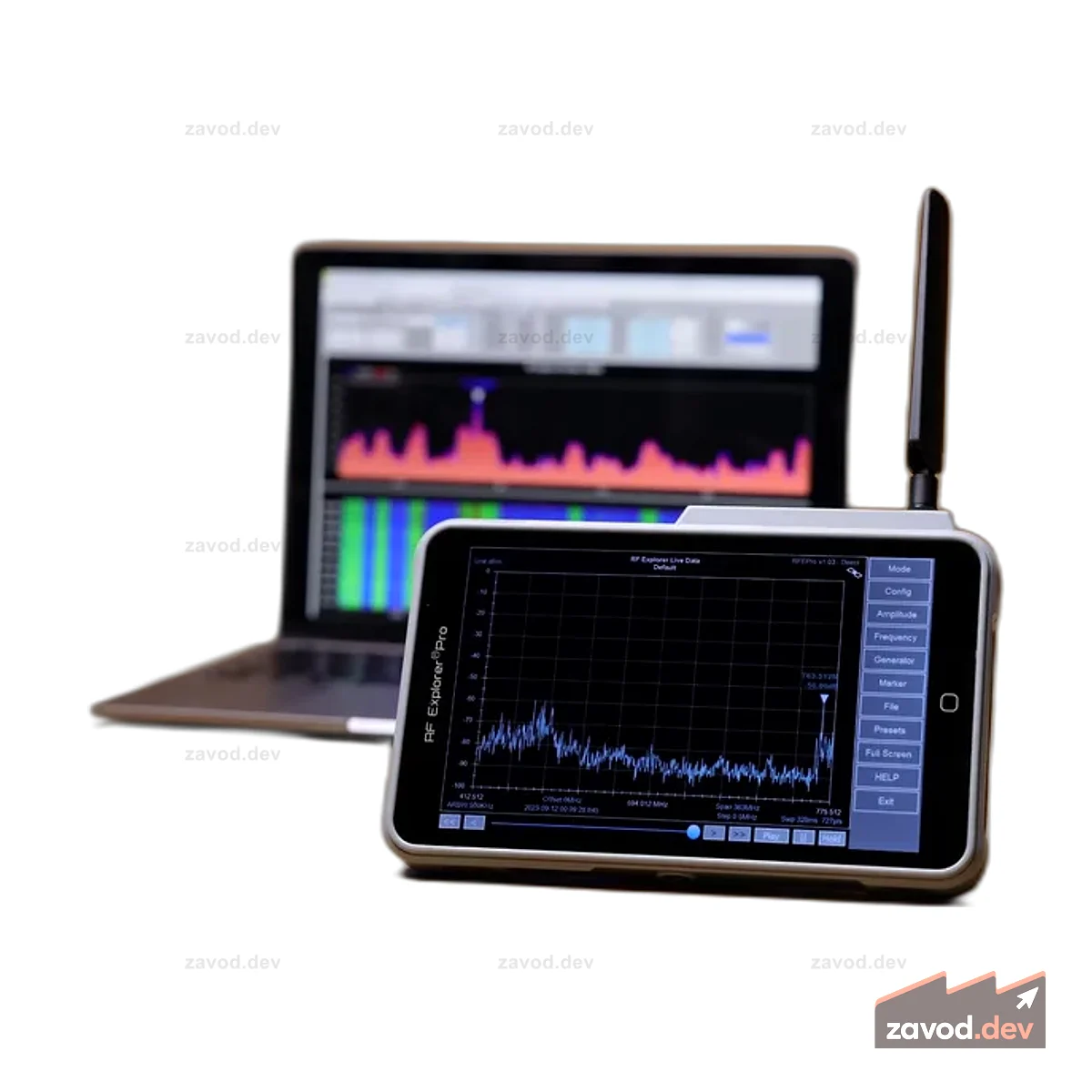 RF Explorer®Pro - Анализатор спектра с сенсорным экраном