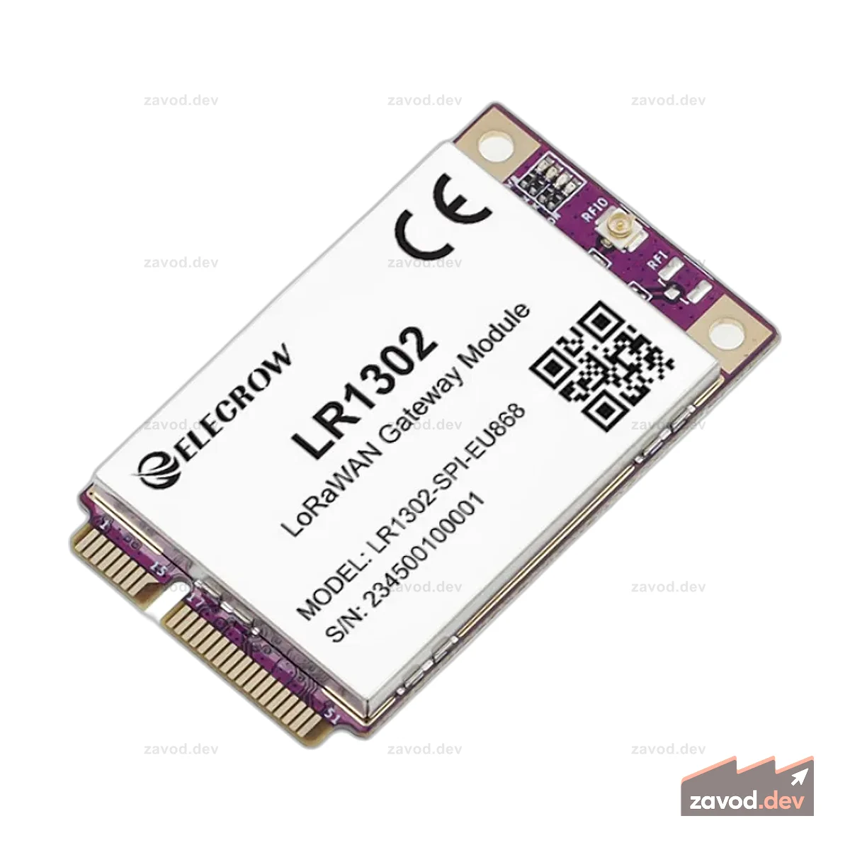 LR1302 Модуль шлюза LoRaWAN SPI EU868 SX1302 Модуль шлюза дальнего действия, поддержка 8 каналов без Pi Hat и комплекта антенны