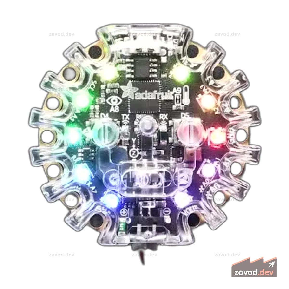 Игровая площадка Adafruit Circuit Express или вольер Bluefruit