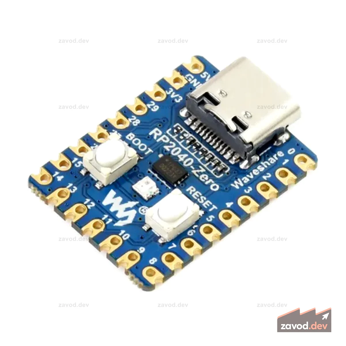 RP2040-Zero, плата Pico-подобного микроконтроллера на базе Raspberry Pi MCU RP2040, Mini ver.