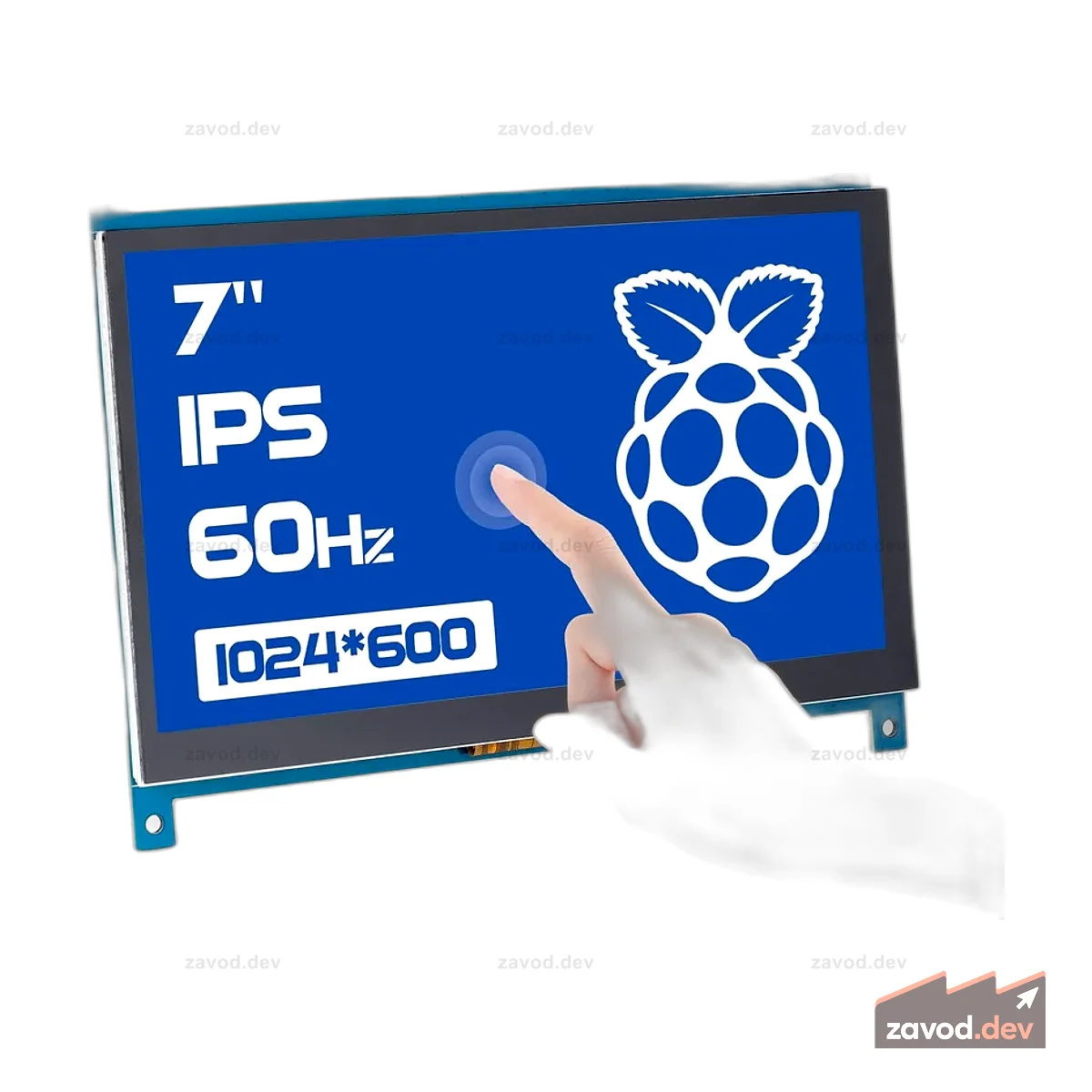 SunFounder Raspberry Pi 5 4, сенсорный экран, 7 дюймов, HDMI 1024×600, USB, IPS, ЖК-монитор для Raspberry Pi 400, 5, 4, 3 модели B, 2 модели B и 1 модели B+, емкостный сенсорный экран Windows