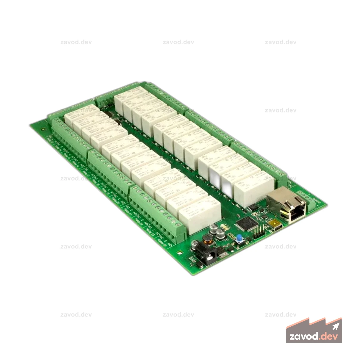 dS2824 — 24 реле Ethernet на 16 А + 24 демпфера