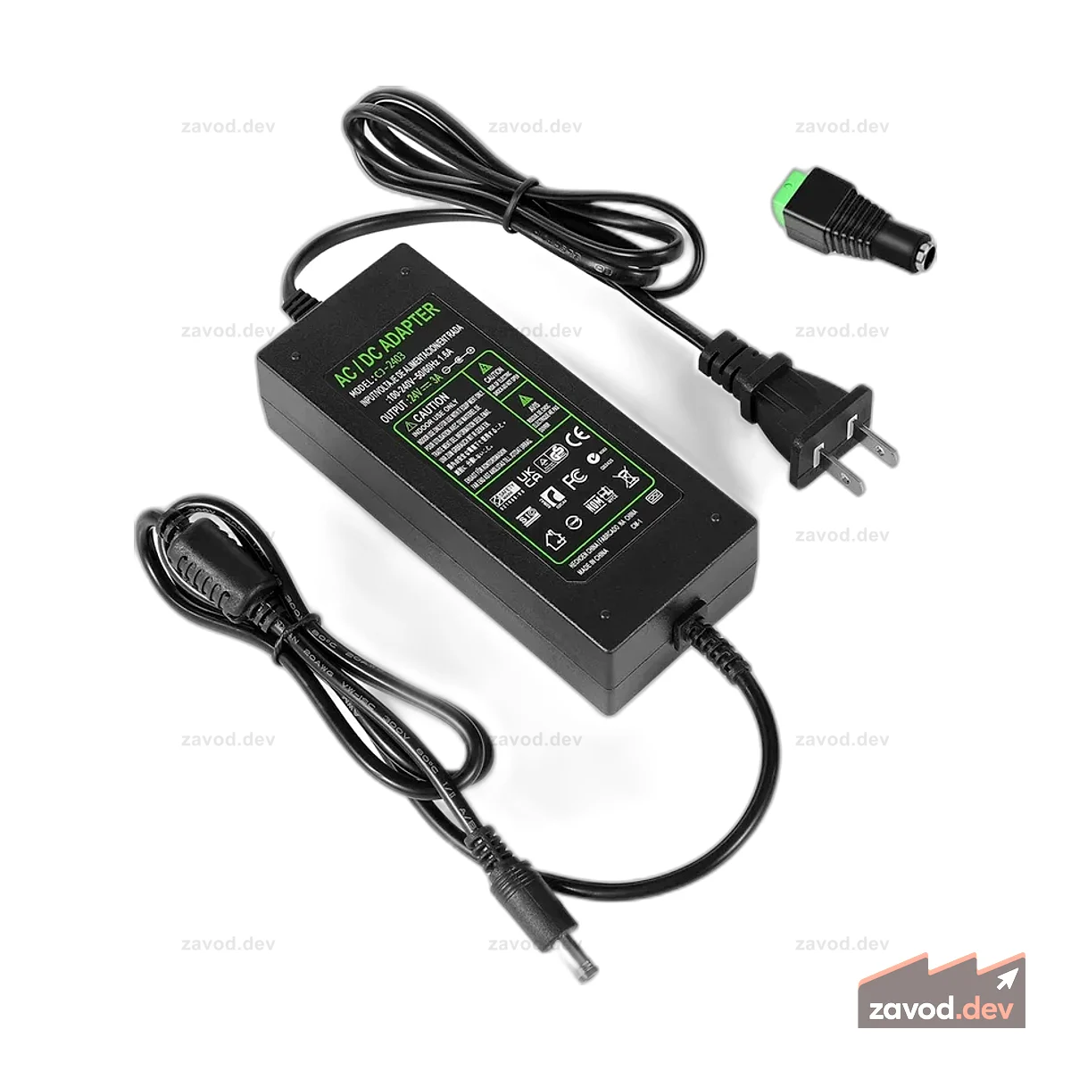 Адаптер источника питания переменного тока в постоянный ток 24 В/3 А