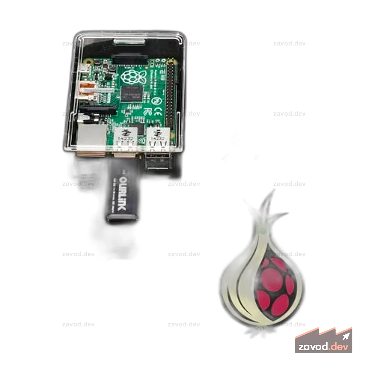 Onion Pi Pack с модулем WiFi — создайте прокси-сервер Raspberry Pi B+ Tor