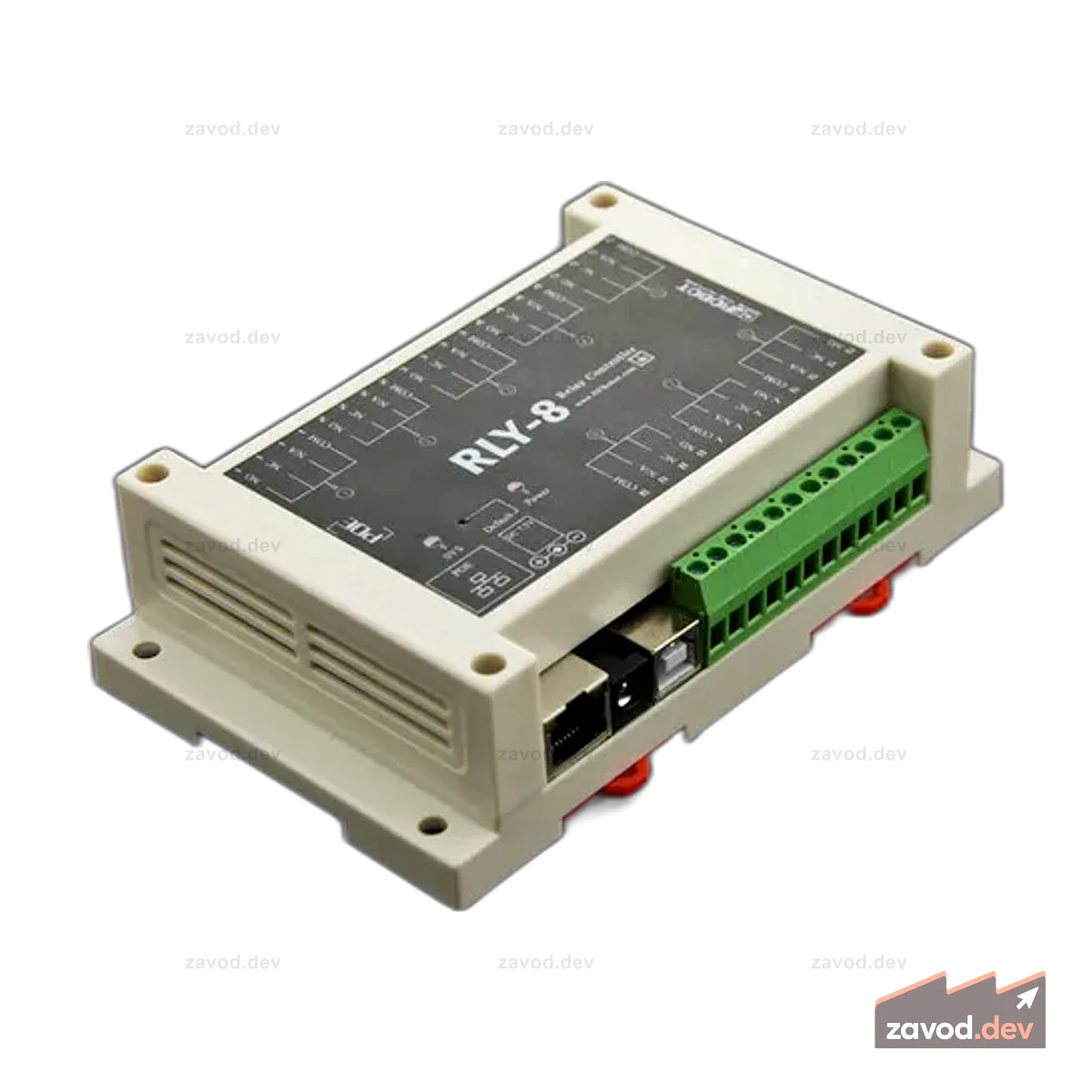 8-канальный релейный контроллер Ethernet (поддержка PoE и USB)