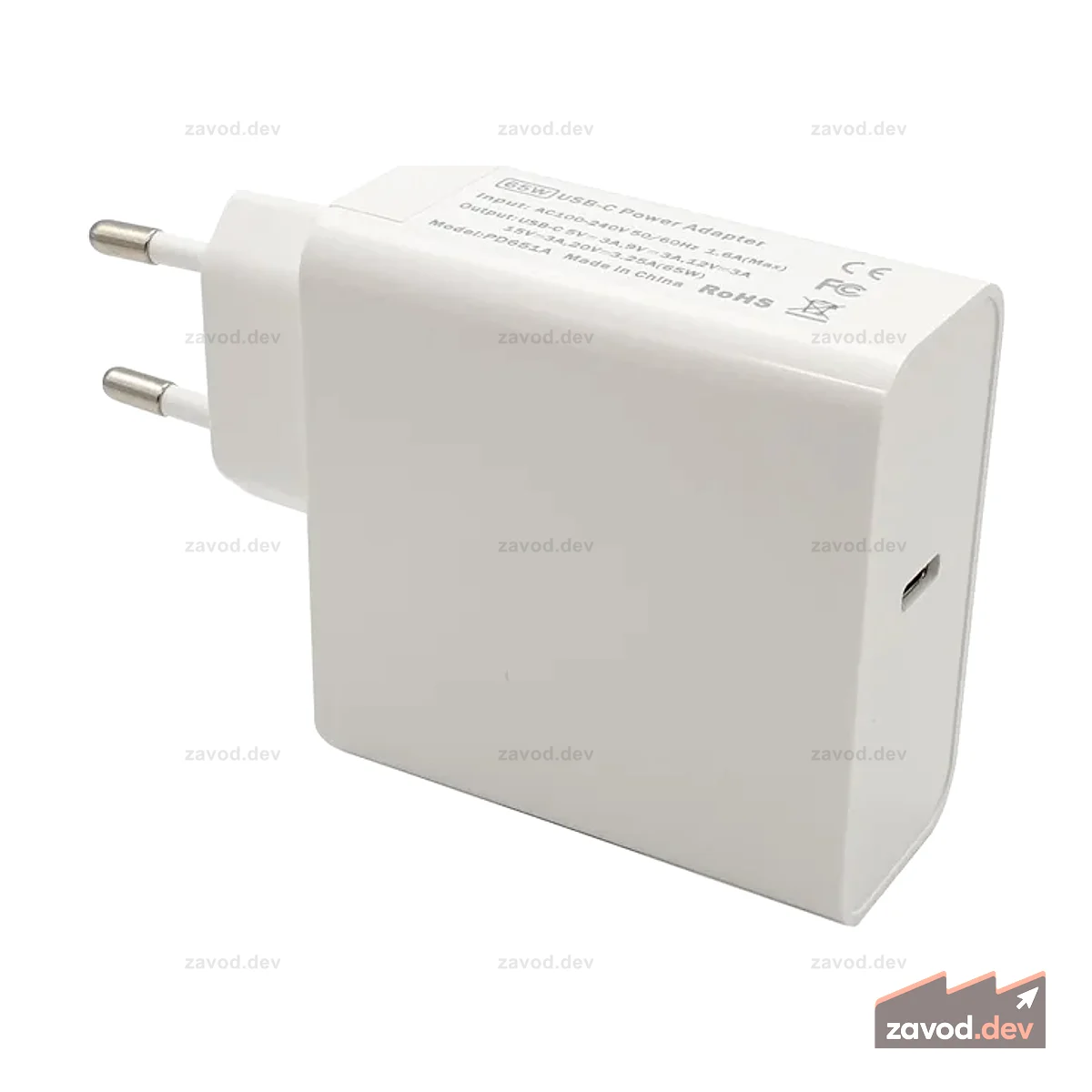 Блок питания PD 65 Вт с разъемом USB-C