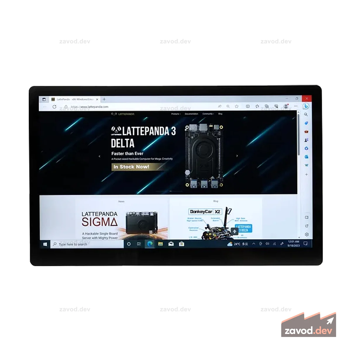 Сенсорный экран и дисплей IPS Type-C 15,6 дюйма 1920x1080 для одноплатного компьютера Raspberry Pi / LattePanda / Jetson Nano