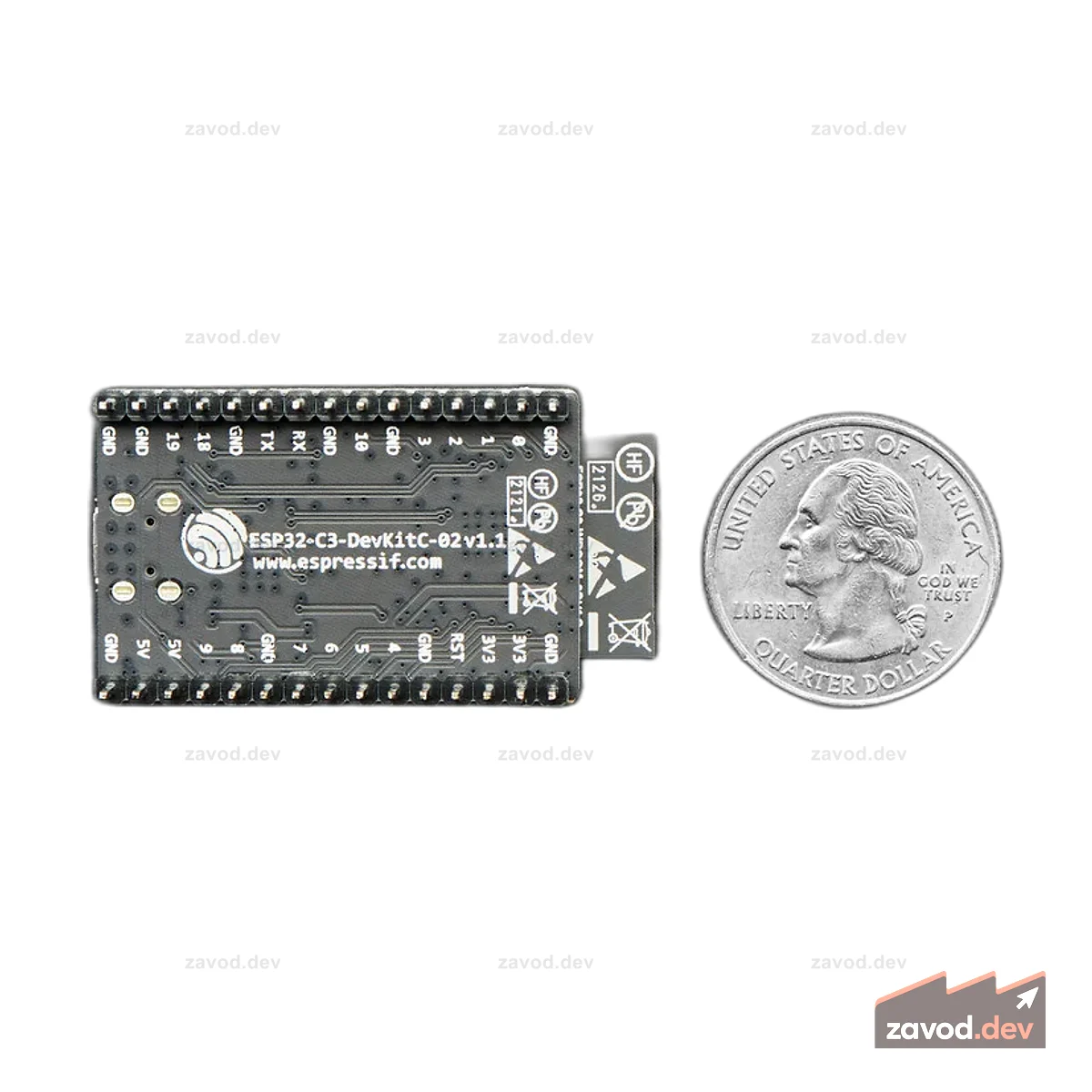 Плата разработчика ESP32-C3 RISC V — флэш-память SPI 4 МБ DevKitC-02 ESP32-C3-WROOM-02