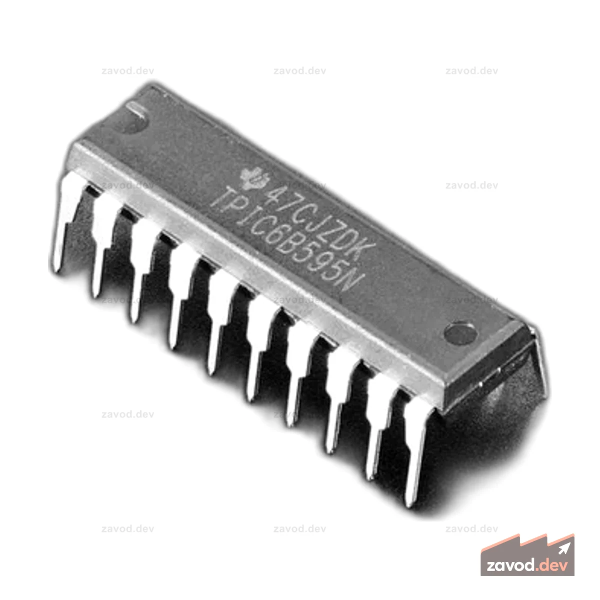 TPIC6B595 Сдвиговый регистр высокой мощности - TPIC6B595