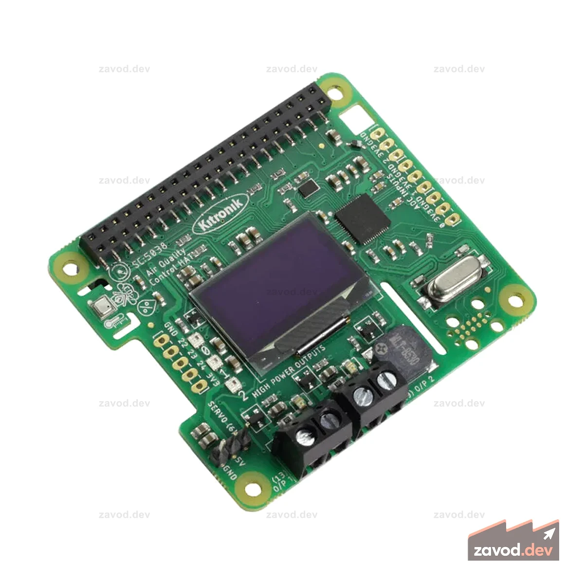 Kitronik Шляпа для контроля качества воздуха и окружающей среды для Raspberry Pi