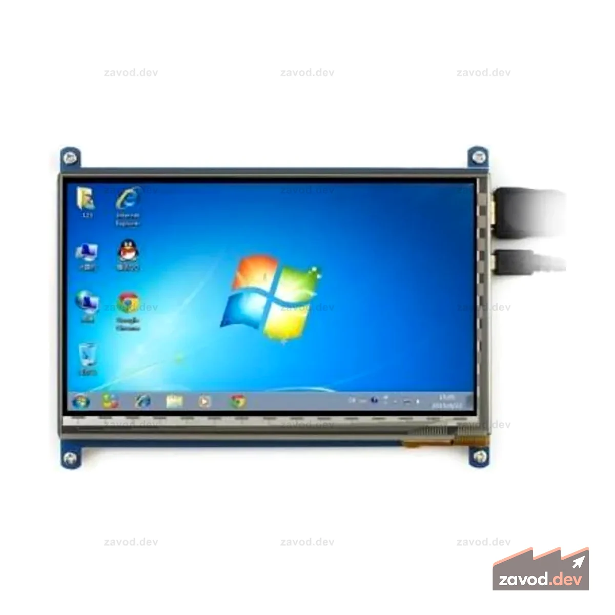 HD 7-дюймовый ЖК-дисплей с сенсорным экраном HDMI TFT для Raspberry Pi 3