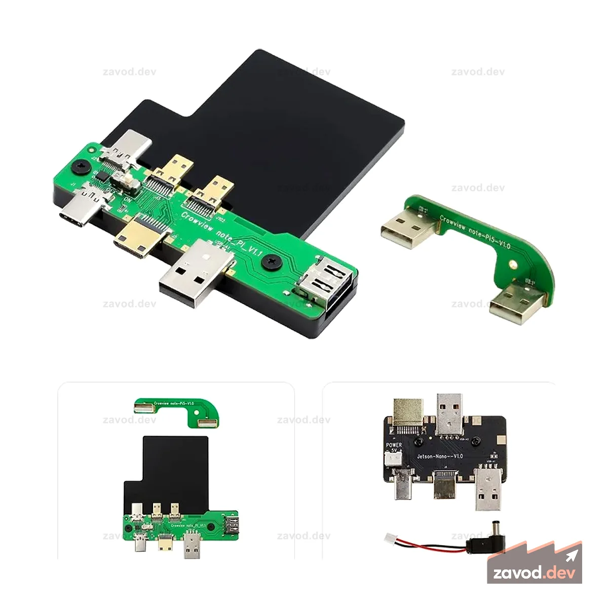 Комплект моста для CrowView Note, совместимый с Jetson Nano Dev Kit/Raspberry Pi 5
