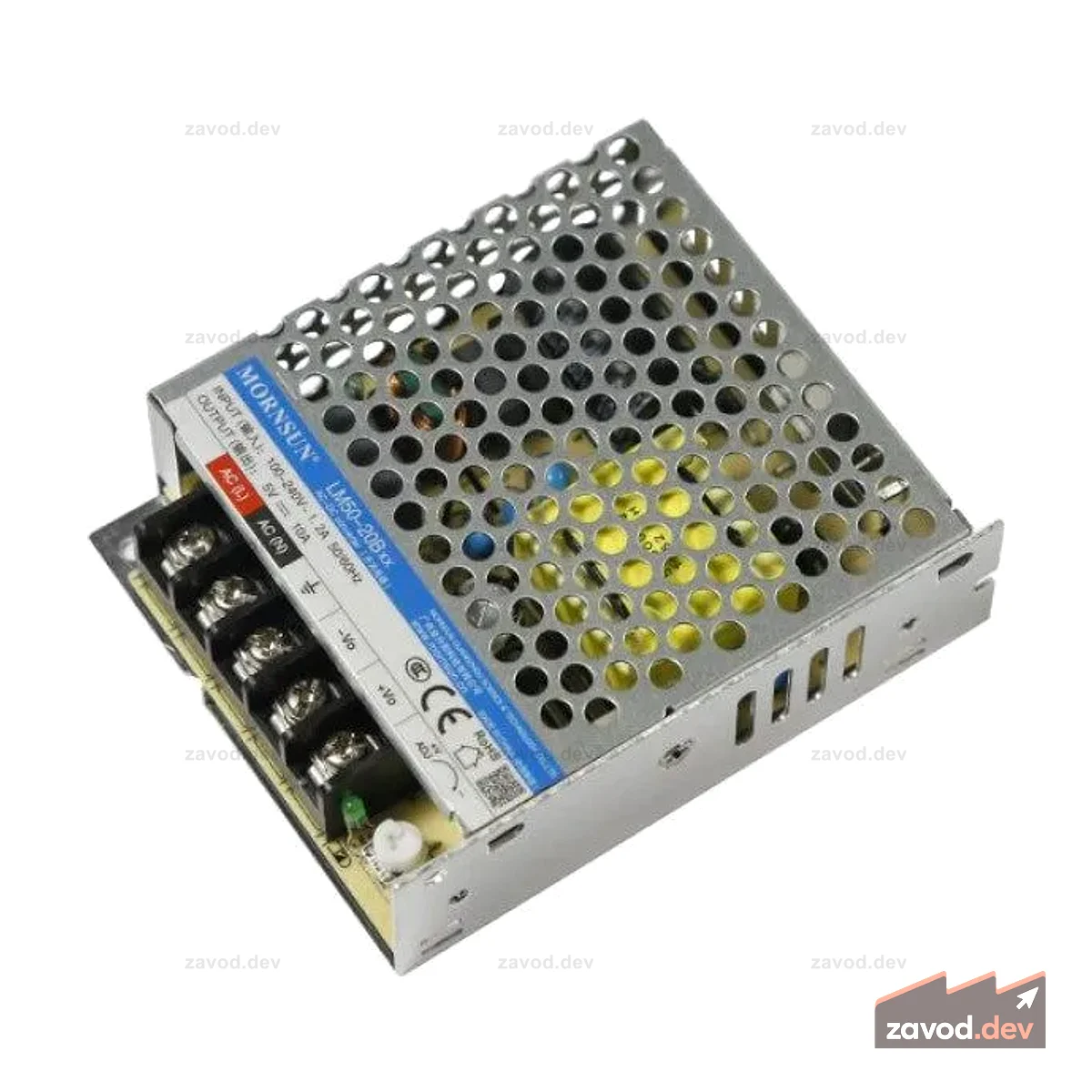 Mornsun LM50-20B05 Закрытый импульсный источник питания переменного/постоянного тока, 50 Вт