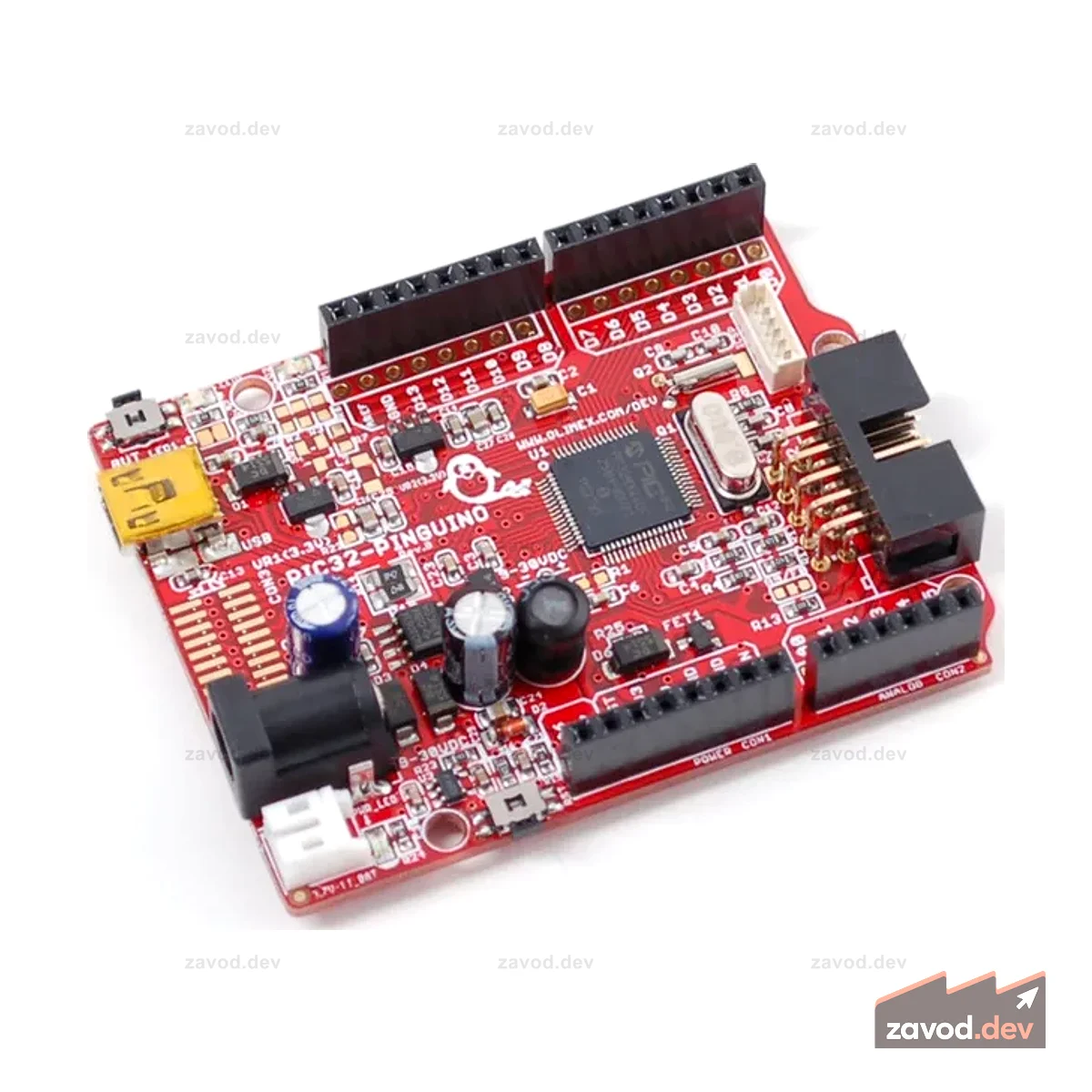 PIC32 Pinguino - плата разработчика PIC32MX440F256H