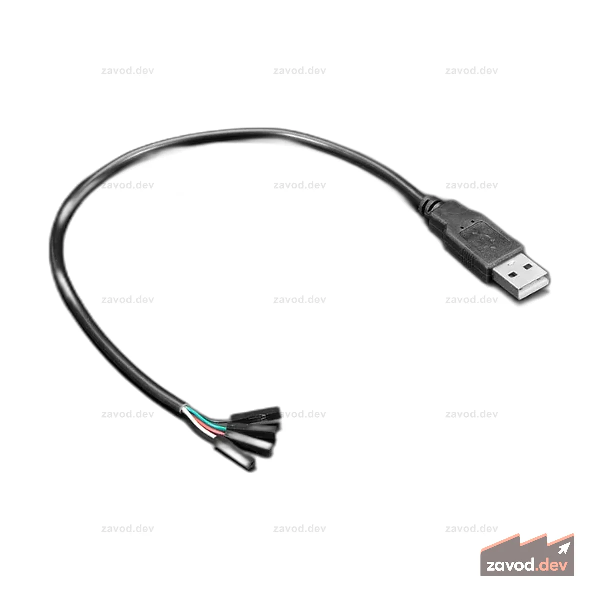 Разрывной кабель USB типа A с гнездовыми перемычками премиум-класса — 30 см