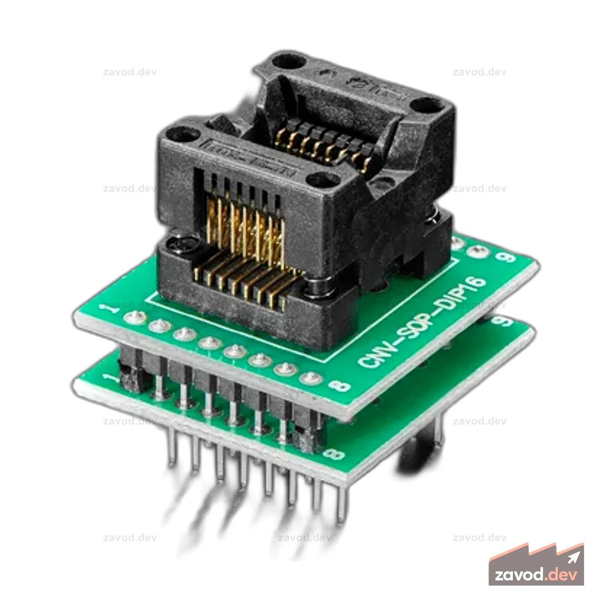 Тестовая розетка для поверхностного монтажа - SOIC-16, узкий вывод