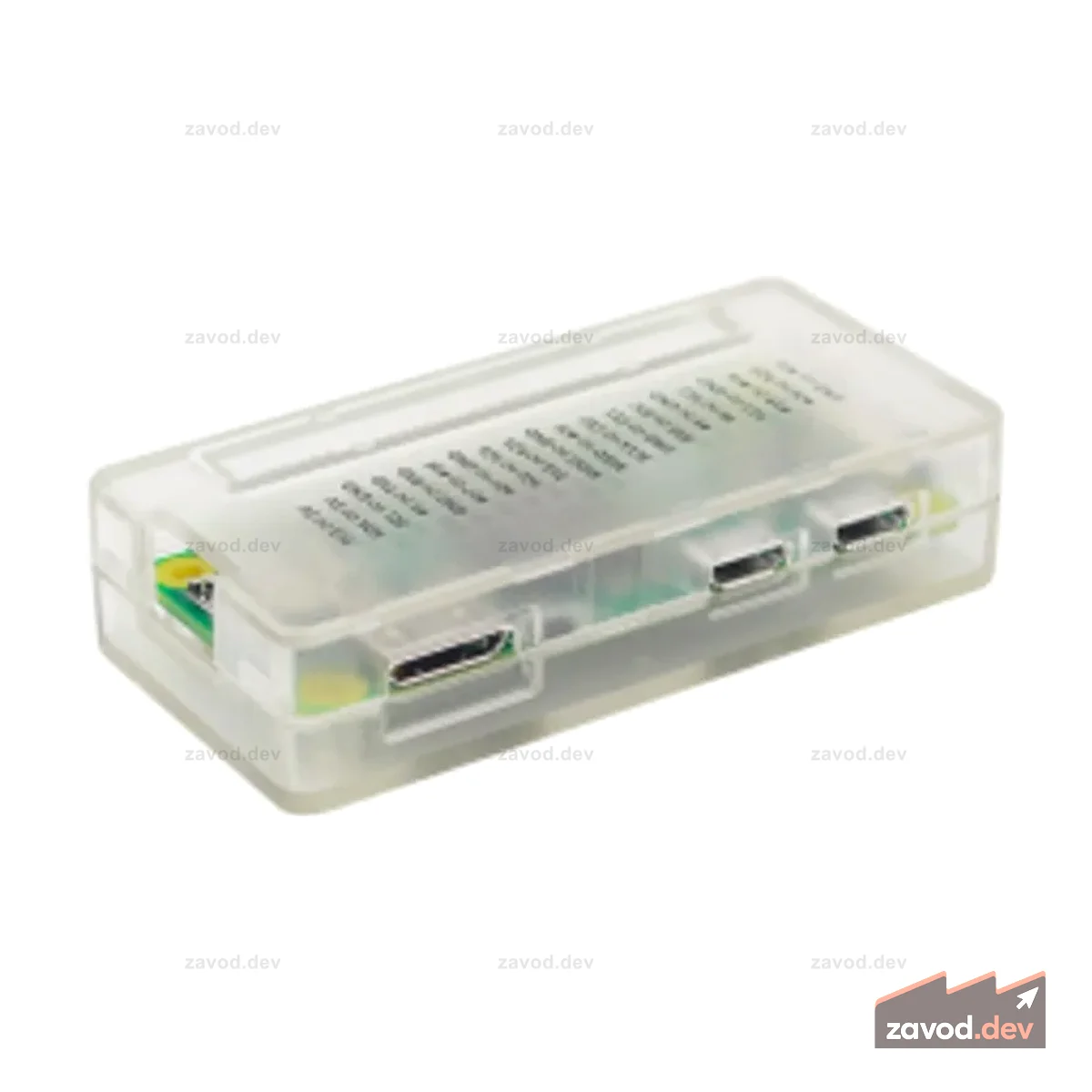 Прозрачный корпус Raspberry Pi Zero с пространством GPIO