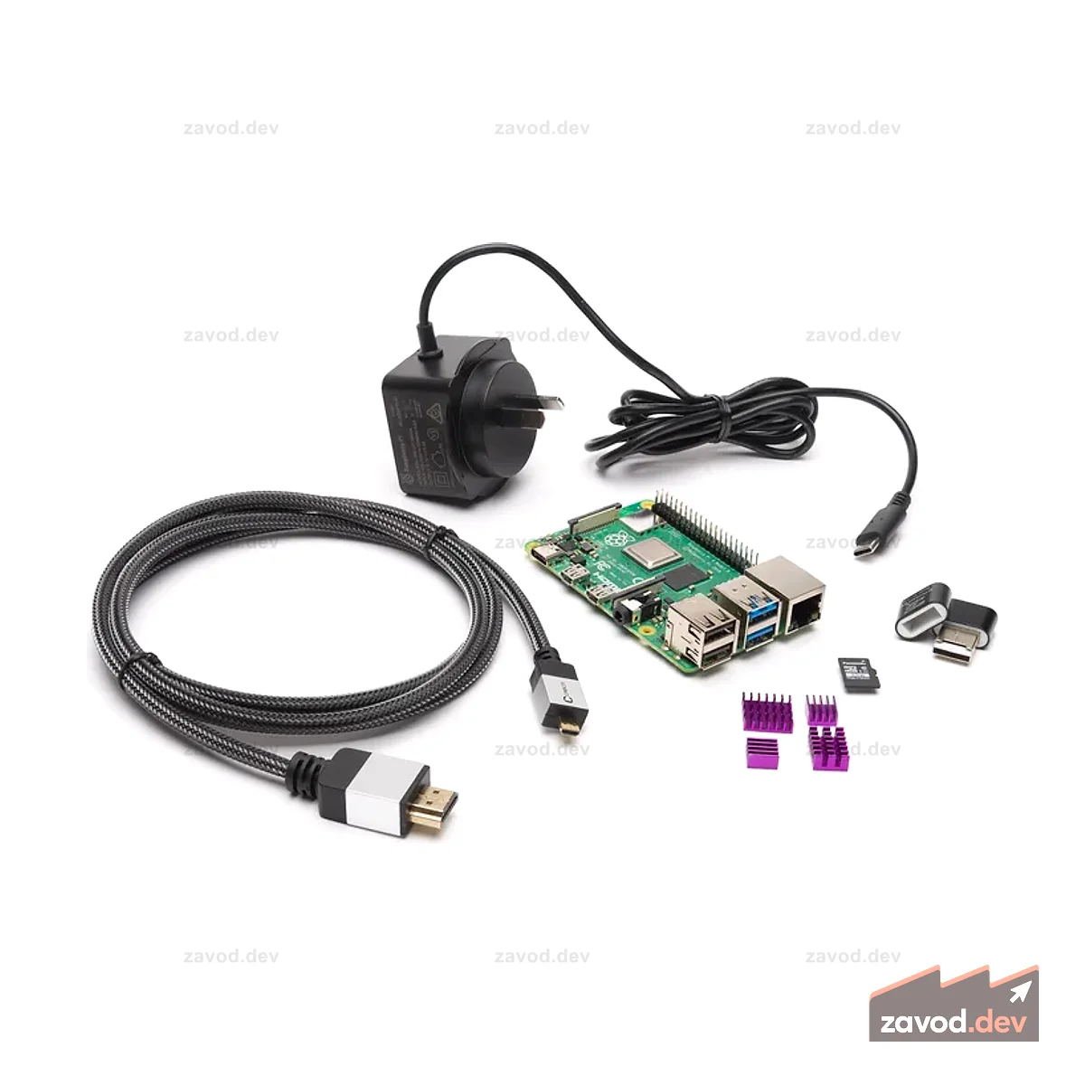 Базовый комплект Raspberry Pi 4 — 8 ГБ