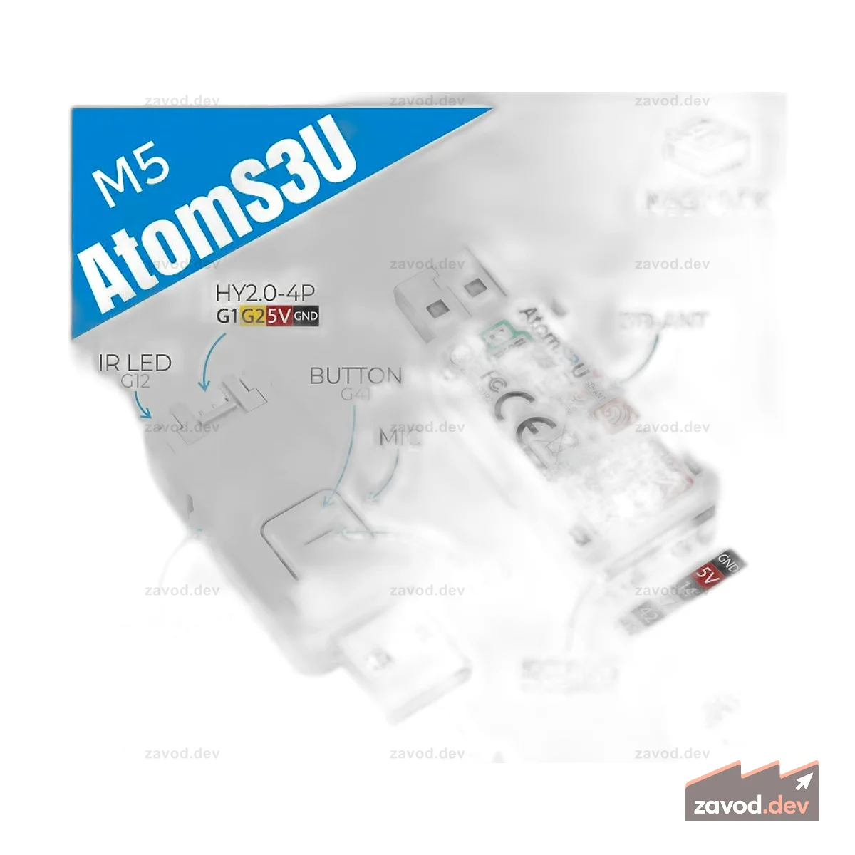 AtomS3U ESP32S3 USB-A