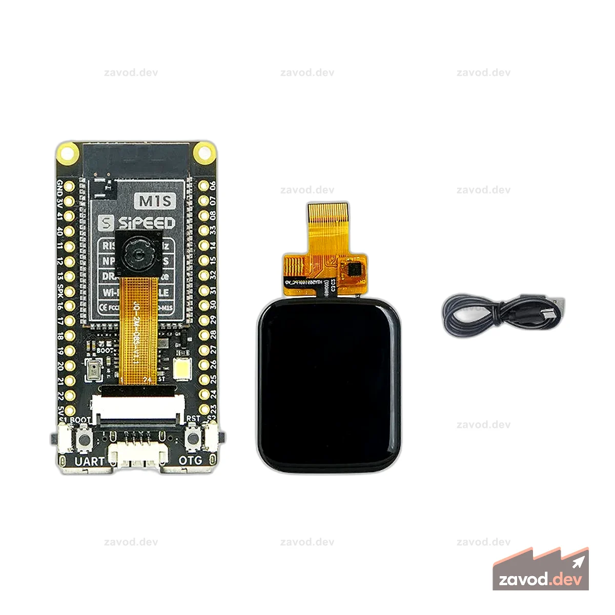 Док-станция Sipeed M1s AI Development Broad с 1,69-дюймовым экраном CTP, модулем Wi-Fi/BT/BLE/беспроводным модулем