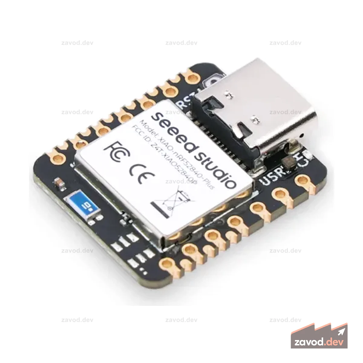 Seeed Studio XIAO nRF52840 Plus — 20 портов GPIO, малое энергопотребление, Bluetooth5.0 со встроенной антенной, поддержка Arduino/Micropython/CircuitPython