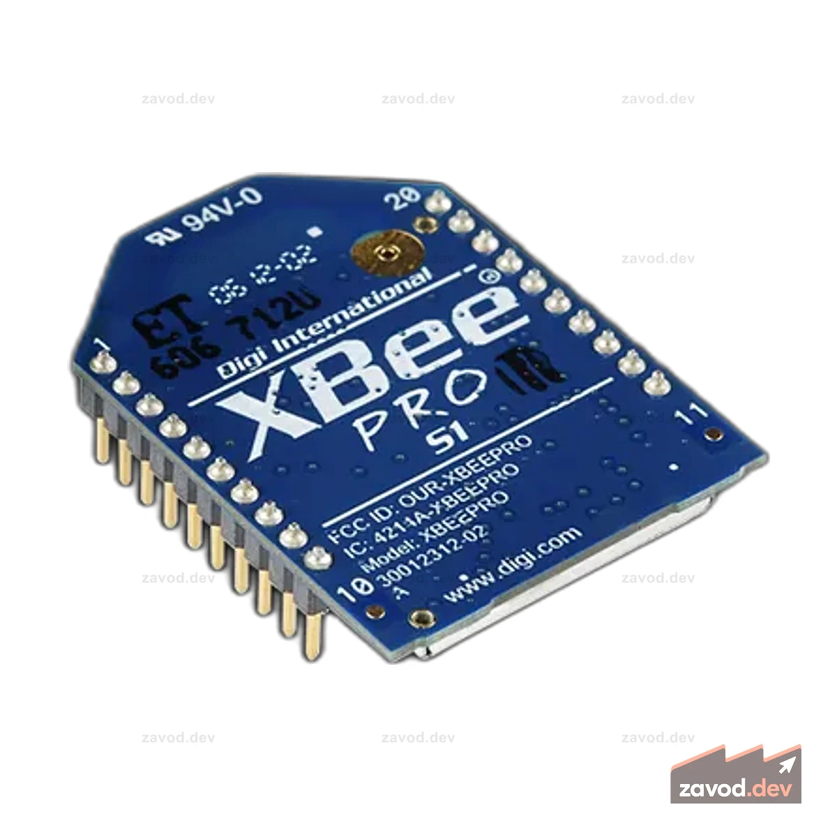 Антенна XBee Pro 60 мВт для печатной платы — серия 1 (Снято с производства)