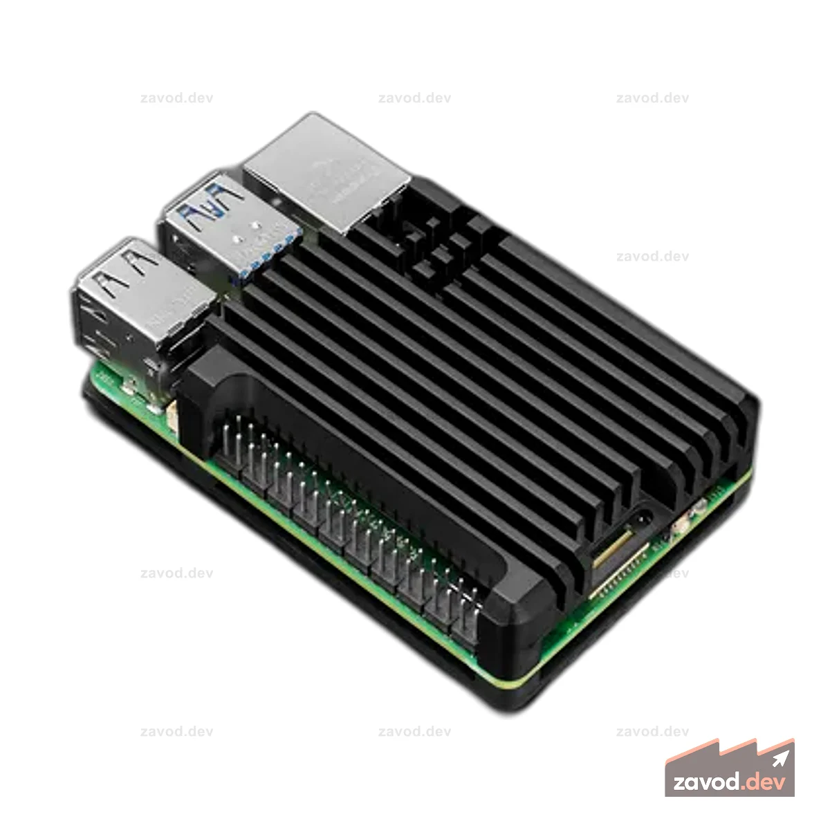 Алюминиевый металлический радиатор Raspberry Pi 5 Case