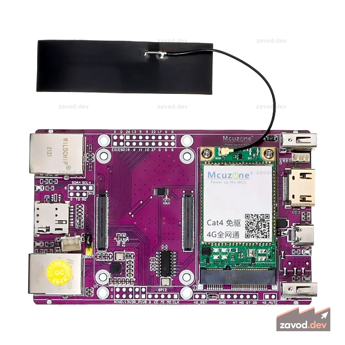 Компьютер Raspberry Pi, плата ввода-вывода 4G, плата разработки двойной сети CM4, модуль Gigabit Ethernet 4G Lite, CM4