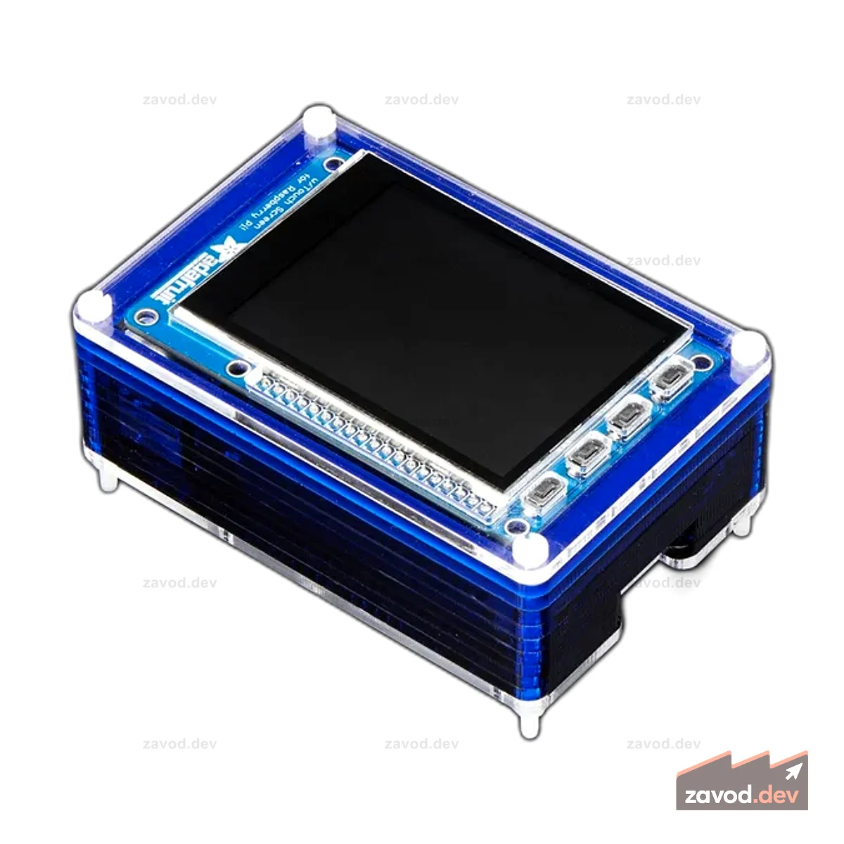 Комплект PiTFT Pibow+ для Pi 2 / B+ / Pi 3