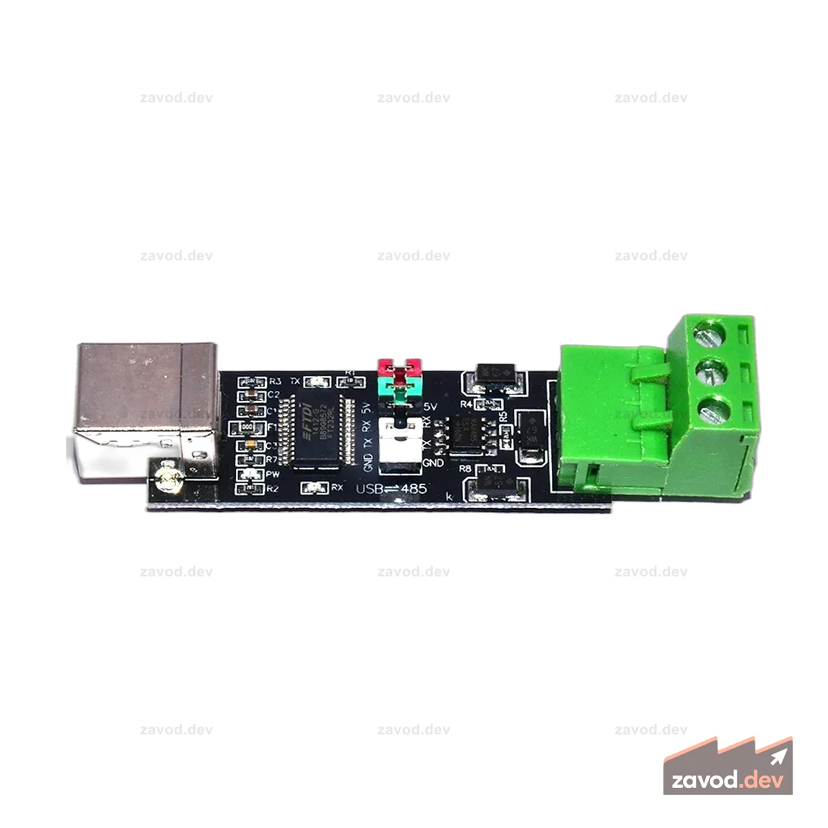 Адаптер последовательного преобразователя USB 2.0 в TTL RS485 FTDI (FT232FRL SN75176)