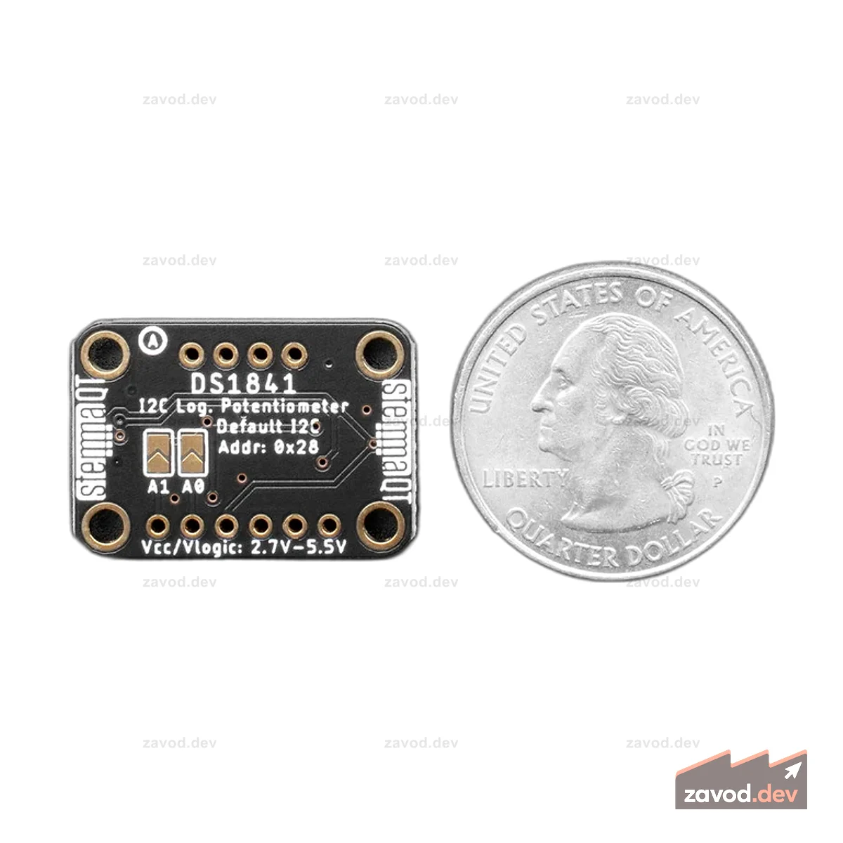 Adafruit DS1841 I2C Цифровой потенциометр 10K Breakout STEMMA QT / Qwiic