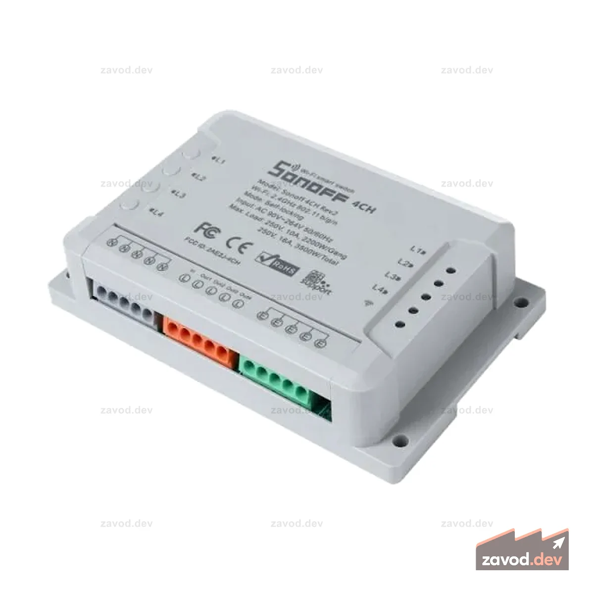 Умный переключатель Wi-Fi Sonoff 4CH R2