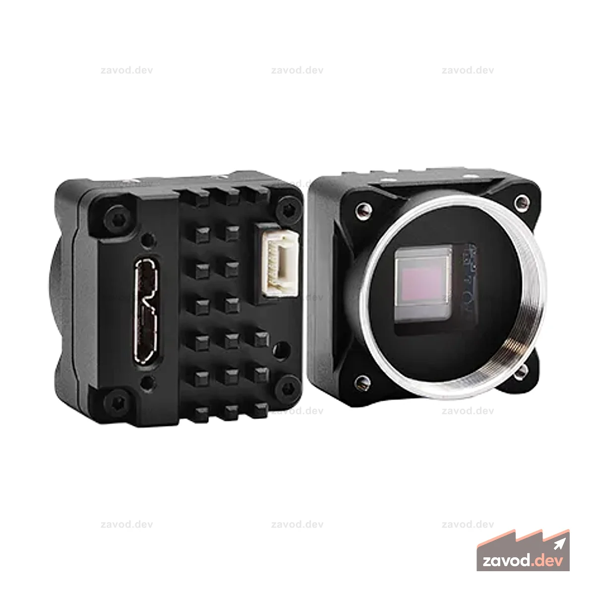 Teledyne FLIR DR USB3: 5 МП, глобальный затвор, моно, S-образное крепление, задняя панель