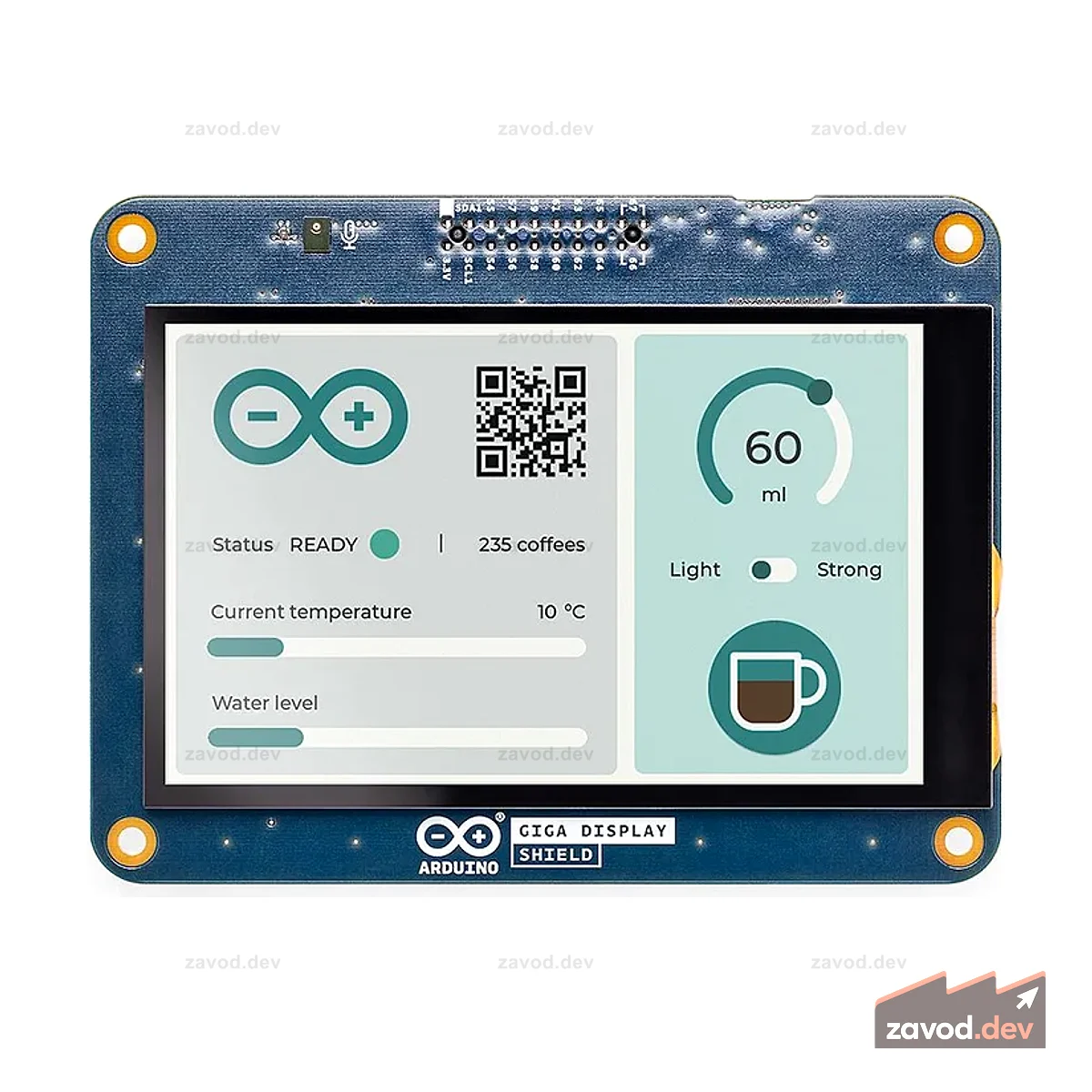 Экран дисплея Arduino GIGA