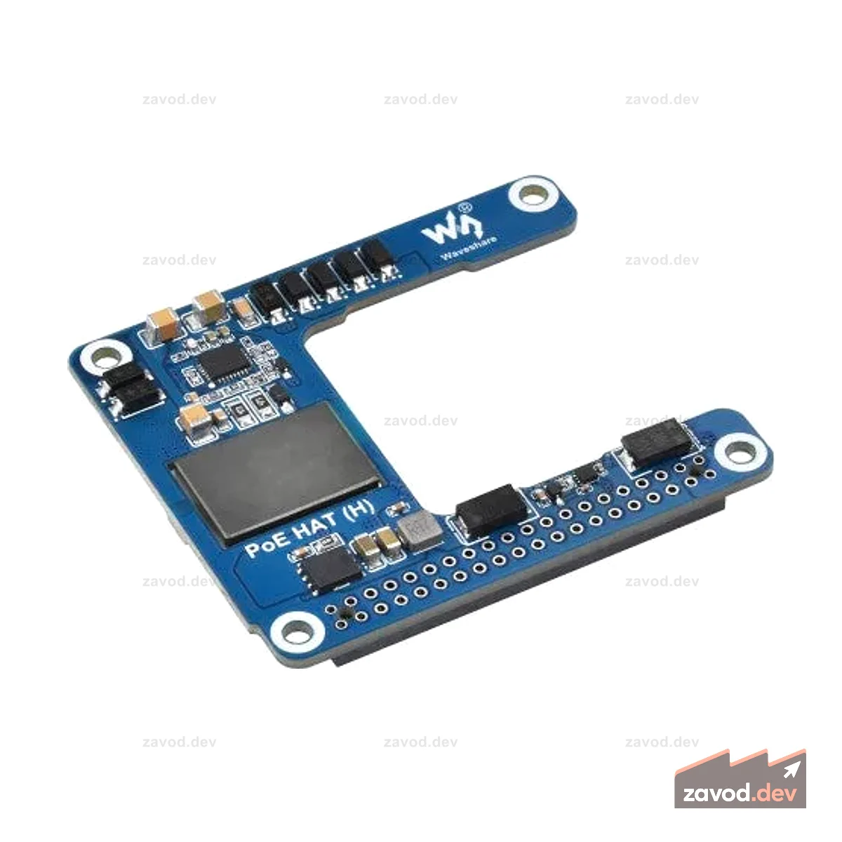 ШЛЯПА Waveshare Raspberry Pi 5/CM5 PoE (H)