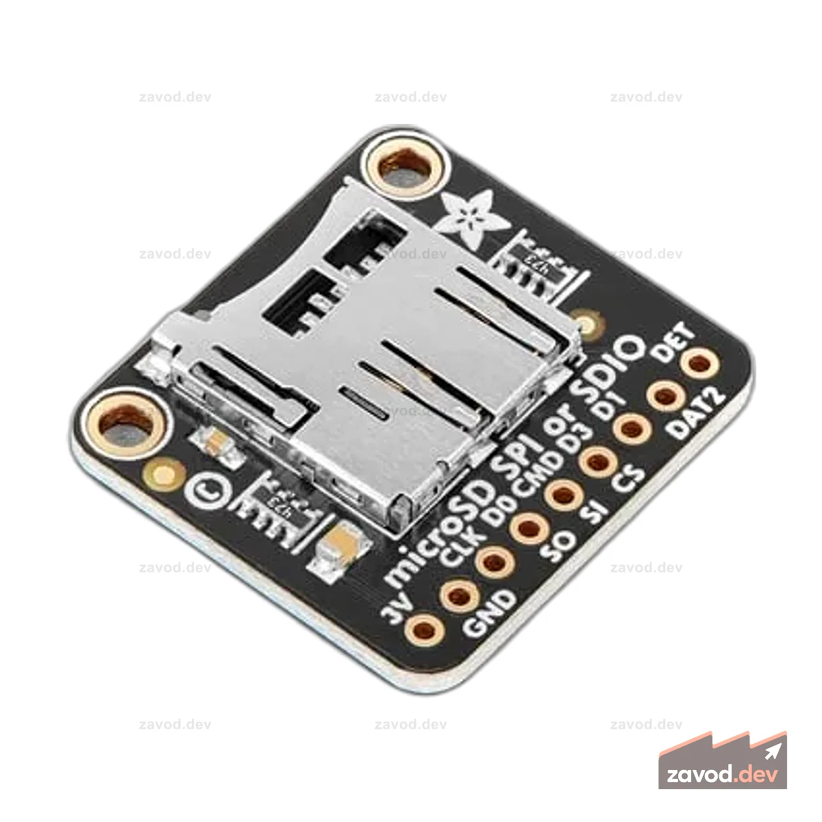 Коммутационная плата для карты Adafruit Micro SD SPI или SDIO — ТОЛЬКО 3 В!