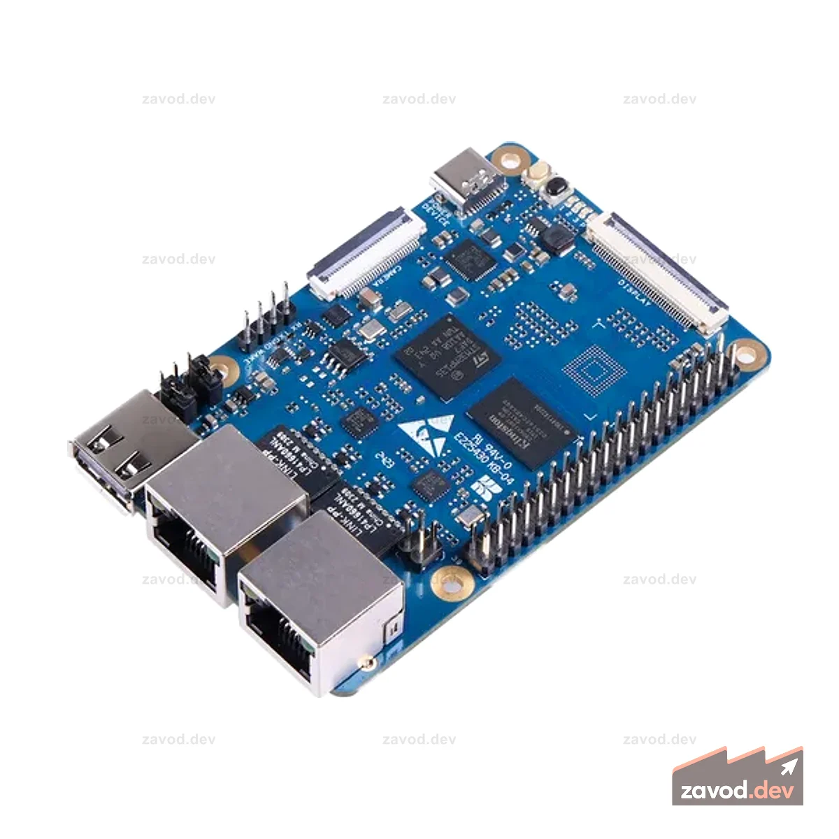 ODYSSEY- STM32MP135D, Cortex-A7 STM32, ОС Yocto/Buildroot, порты Ethernet с WoL, USB Type-A, CSI, ЖК-дисплей, 4 ГБ DRAM, держатель TF-карты, PoE