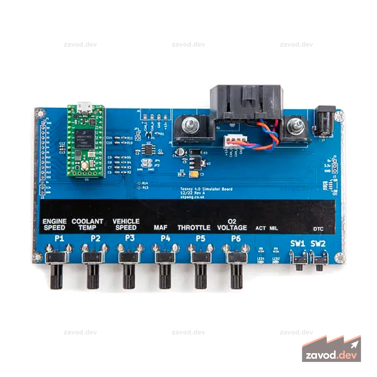 Teensy 4.0 OBDII CAN-Bus ECU Simulator включает Teensy 4.0
