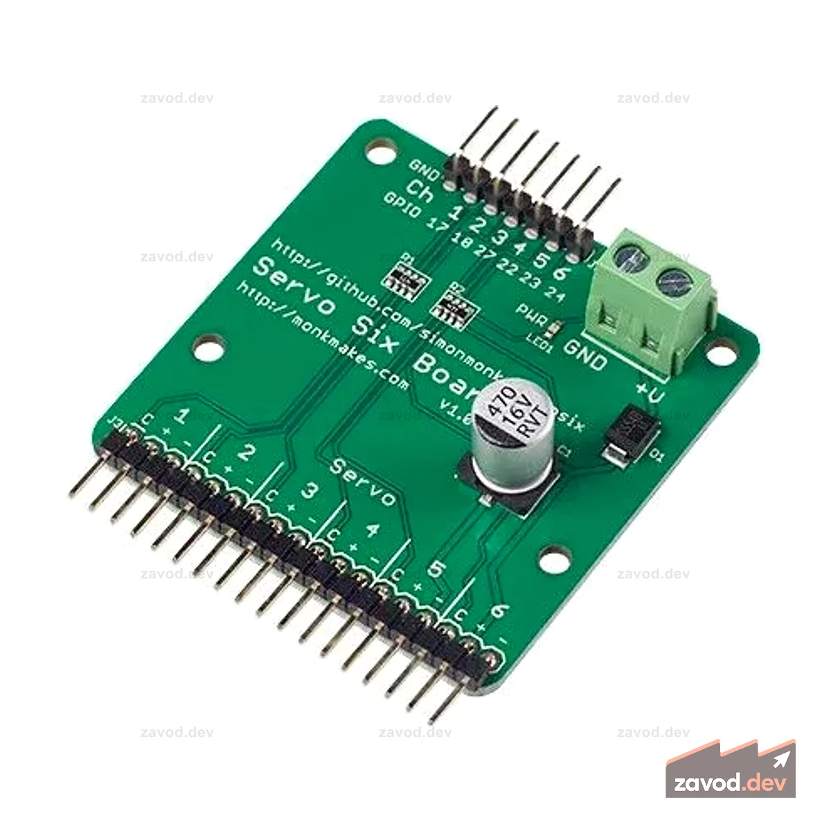 Монк Make Servo Six Board