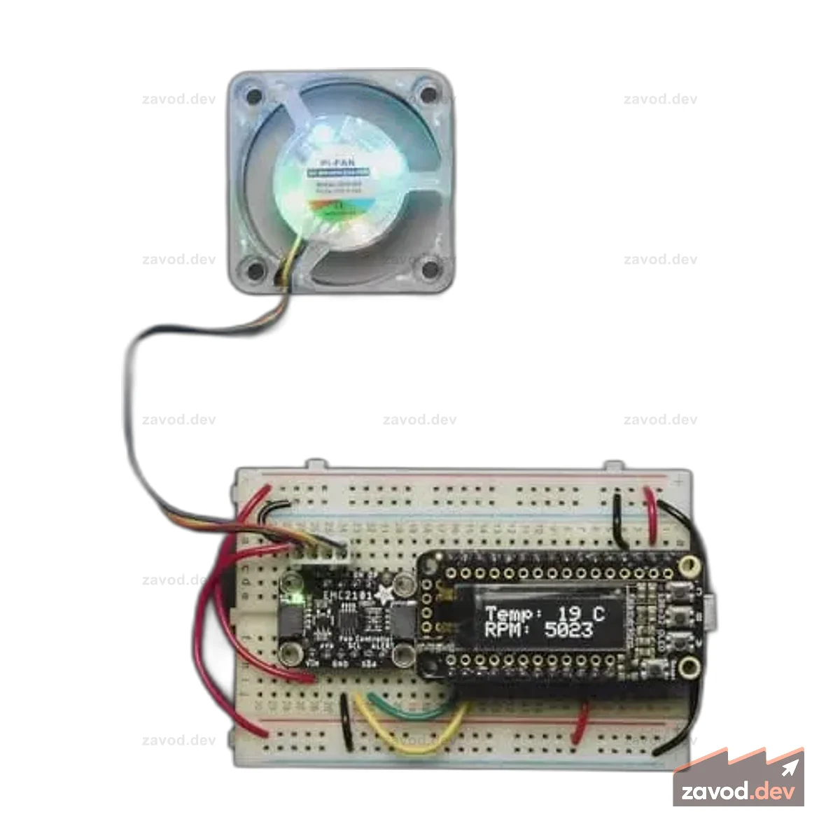 Контроллер вентилятора ПК Adafruit EMC2101 I2C и датчик температуры