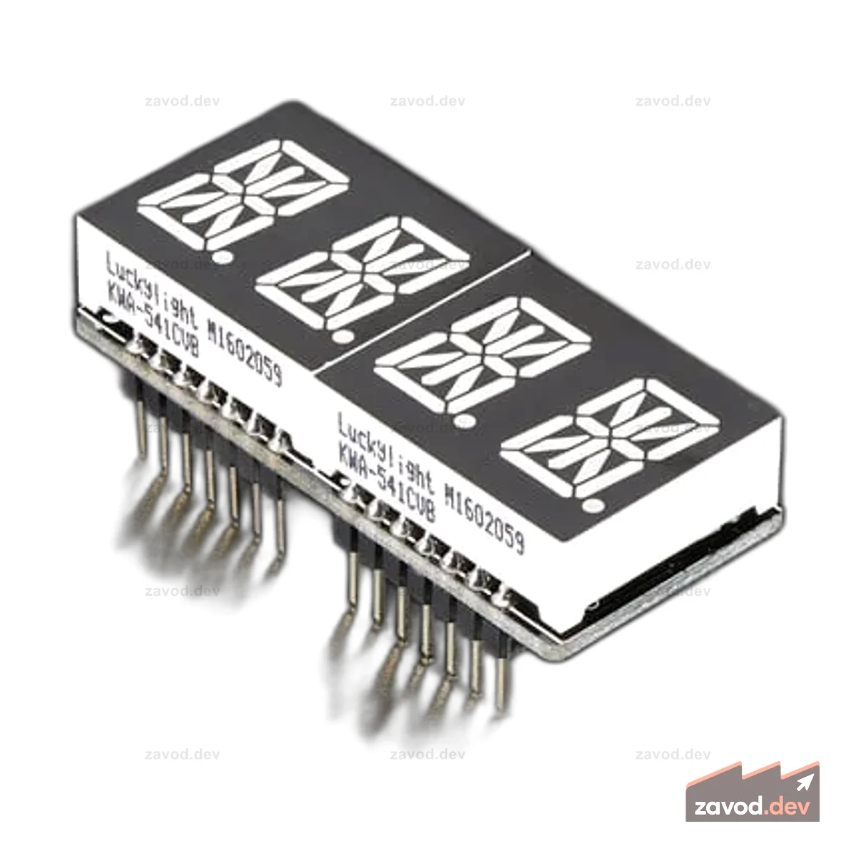 Adafruit 0,54 дюйма с четырьмя буквами и цифрами FeatherWing — желтый/зеленый
