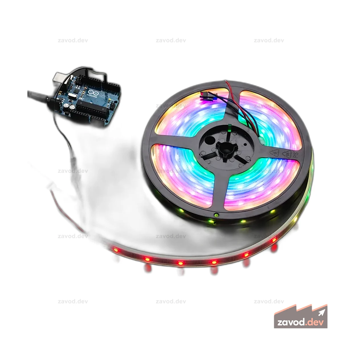 Светодиодная лента Adafruit NeoPixel Digital RGB - черная, 30 светодиодов [ЧЕРНЫЙ], 5 метров