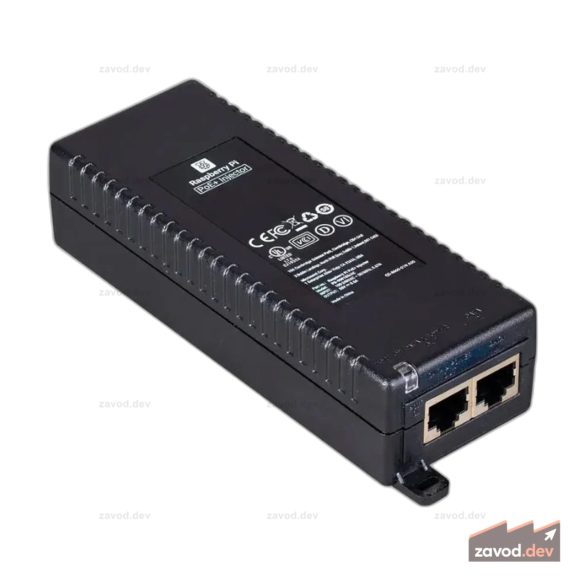 Официальный инжектор Raspberry Pi PoE+ для плат Raspberry Pi