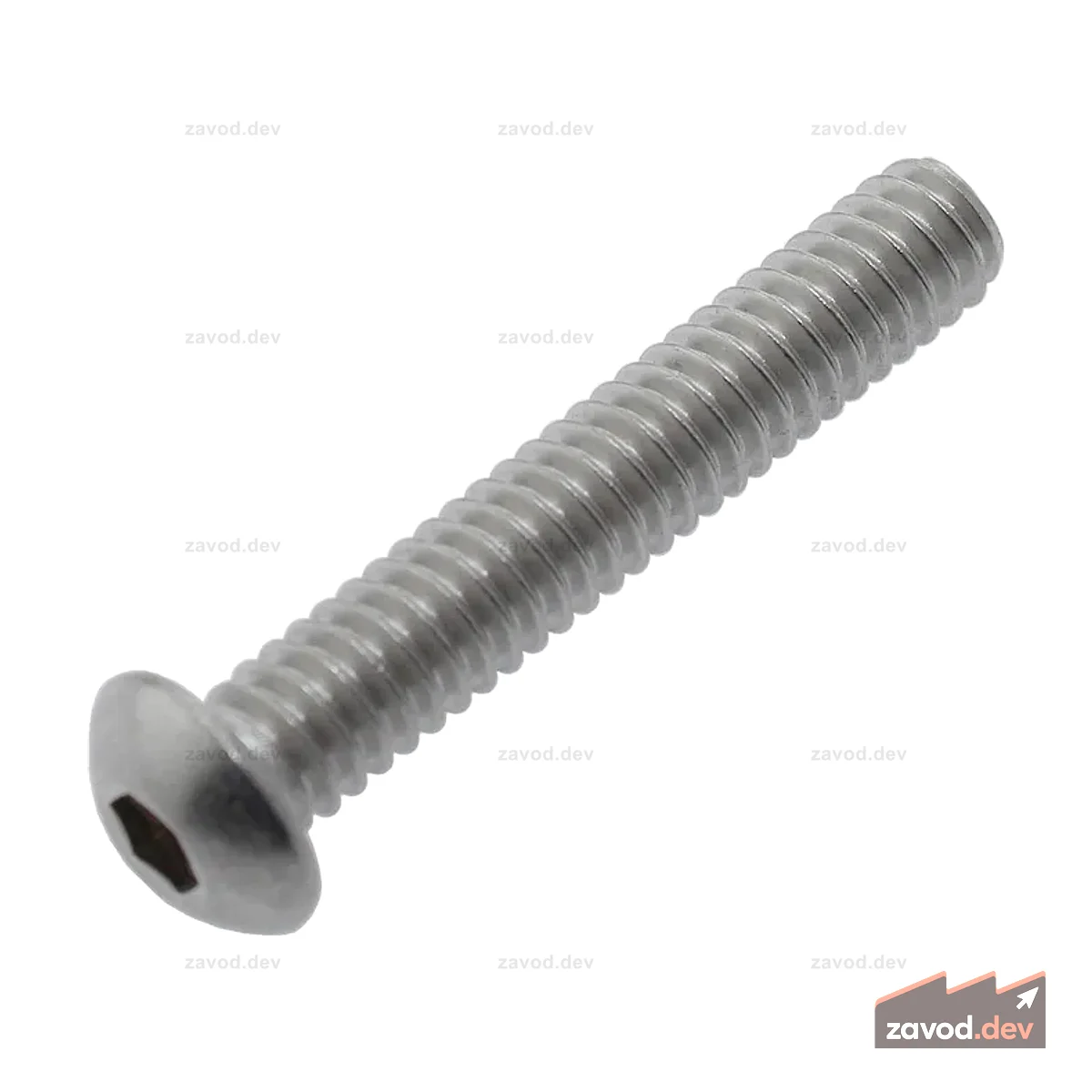 Винт с полукруглой головкой 1/4–20 x 1,5 дюйма