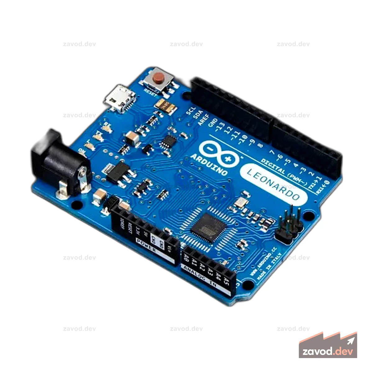 Arduino Leonardo ATmega32u4 с разъемами