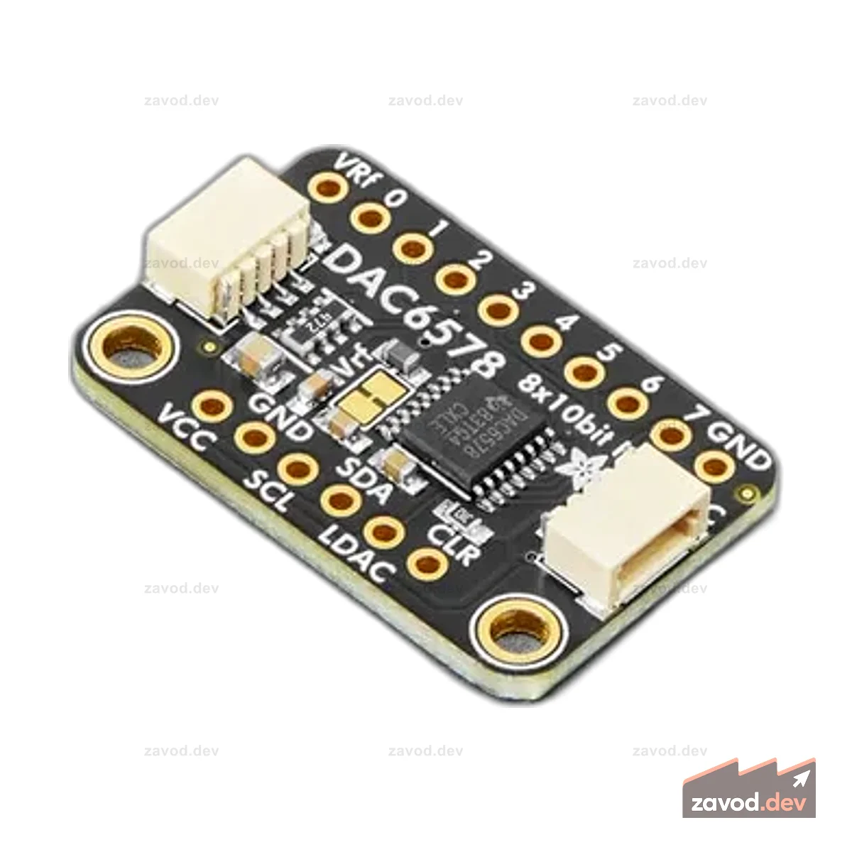 Adafruit DAC6578 Breakout — 8-канальный 10-битный ЦАП I2C